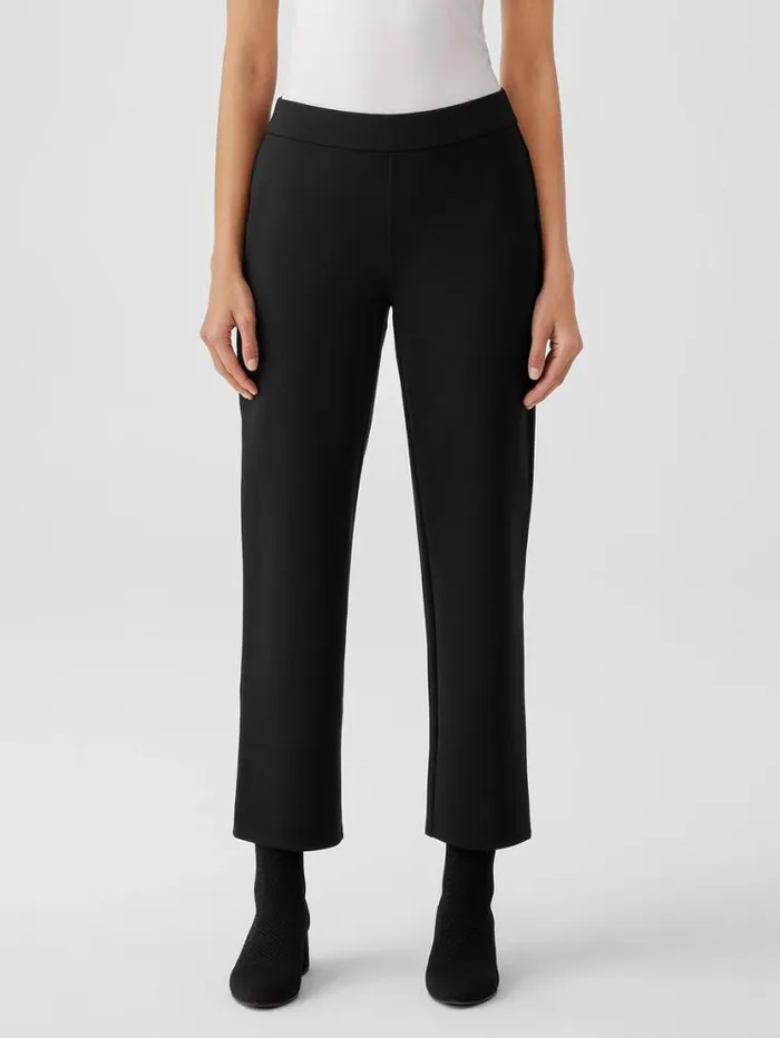 Eileen Fisher Petite Washable Flex Ponte Straight Pant Black 8211 Shop