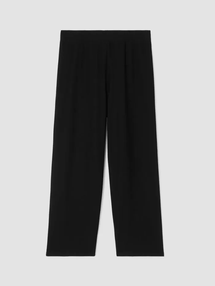 Eileen Fisher Petite Washable Stretch Crepe Straight Pant With Yoke Black 8211 Shop