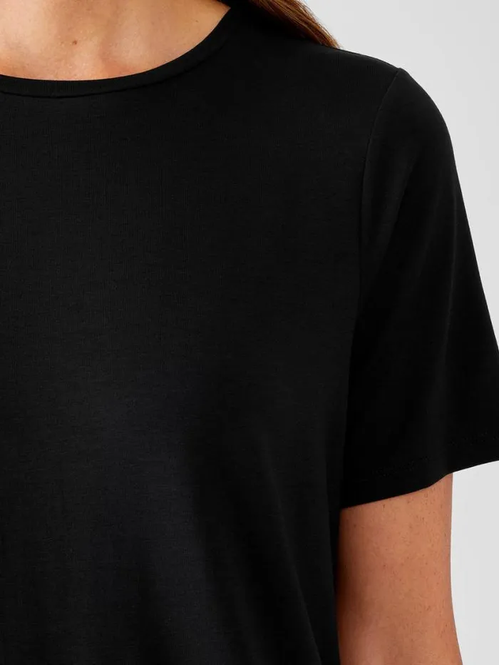 Eileen Fisher Tops and Tees Fine Jersey Crew Neck Tee Black 8211 Shop