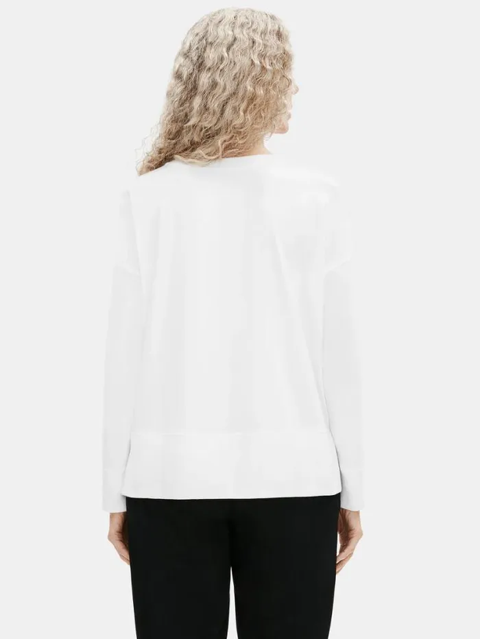 Eileen Fisher Tops and Tees Traceable Cotton Jersey Crew Neck BoxTop White 8211 Shop