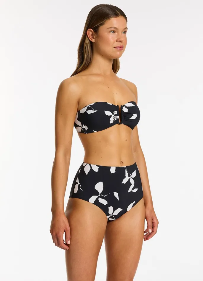 Elora Bloom High Waist Bikini Bottom Black Women JETS Australia High Waist Bikini Bottoms