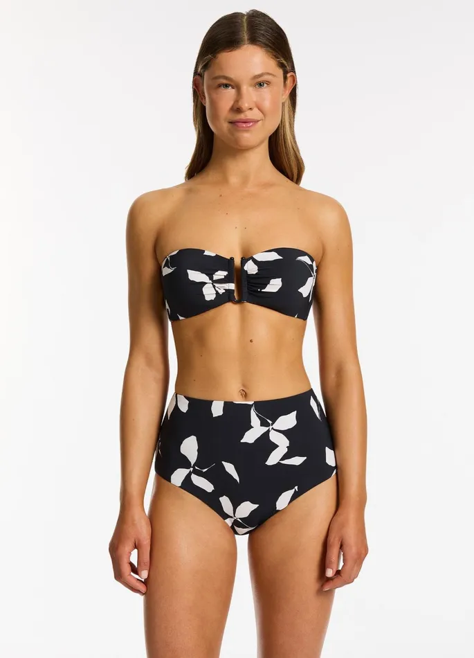 Elora Bloom High Waist Bikini Bottom Black Women JETS Australia High Waist Bikini Bottoms