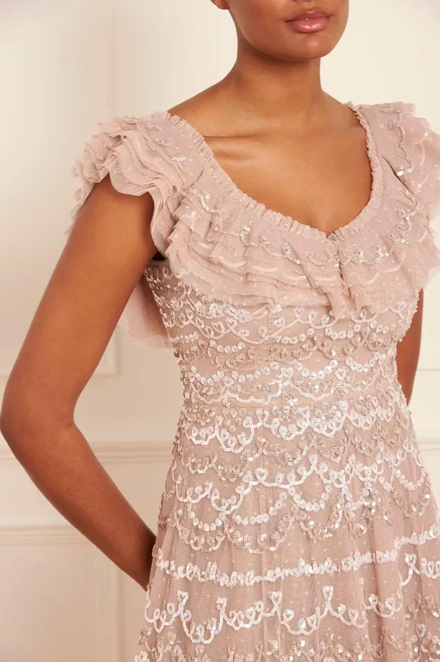 Everthine Ankle Gown Beige Women Needle and Thread Dresses