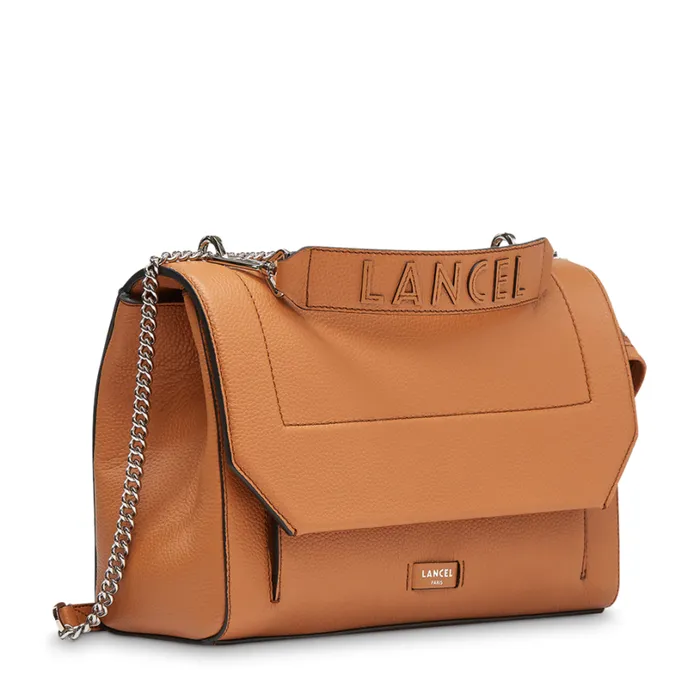Flap Bag With Handle Camel Women Lancel Shoulder Bags