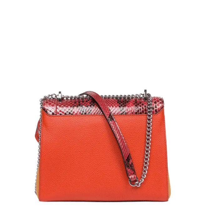Flap Bag With Handle Multico Carmine Women Lancel The Exotics Flap Bag With Handle Multico Carmine Women Lancel The Exotics