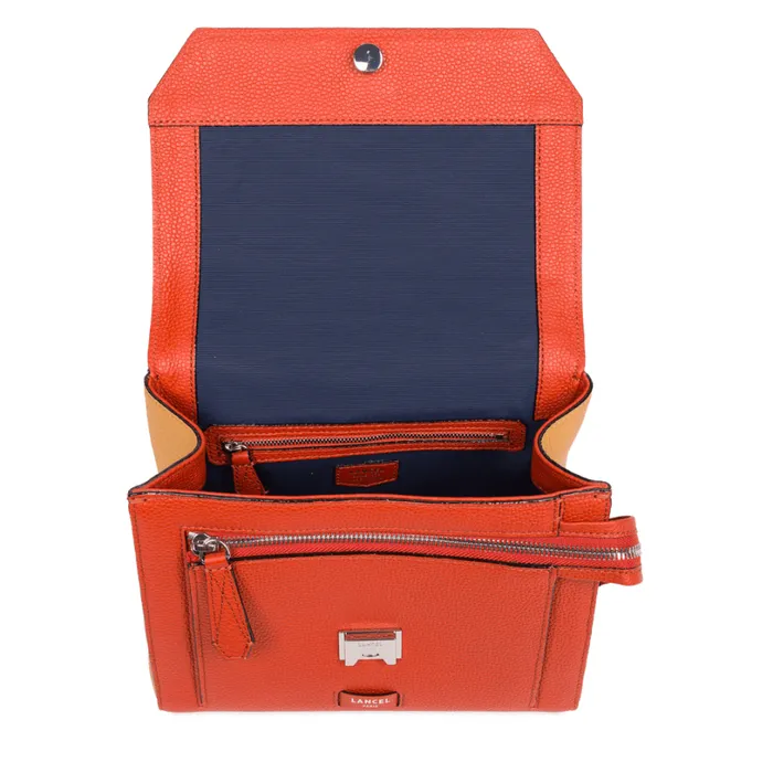 Flap Bag With Handle Multico Carmine Women Lancel The Exotics Flap Bag With Handle Multico Carmine Women Lancel The Exotics