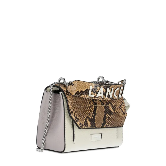 Flap Bag With Handle Multico Straw Women Lancel The Exotics Flap Bag With Handle Multico Straw Women Lancel The Exotics