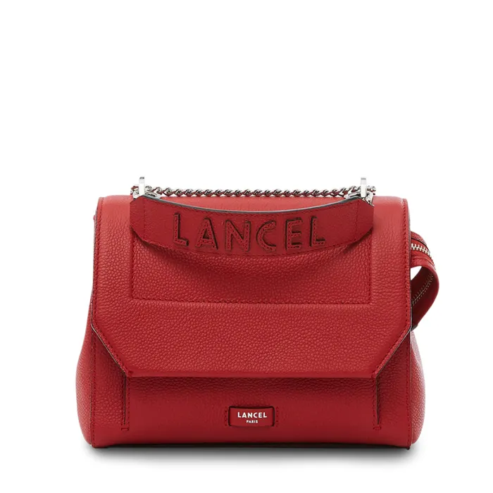 Flap Bag With Handle Red Lancel Women Lancel Cross Body Bags