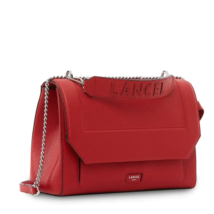 Flap Bag With Handle Red Lancel Women Lancel Shoulder Bags Flap Bag With Handle Red Lancel Women Lancel Shoulder Bags