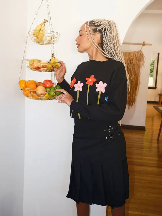 Fleur Sweater Blk Women Tops Lisa Says Gah