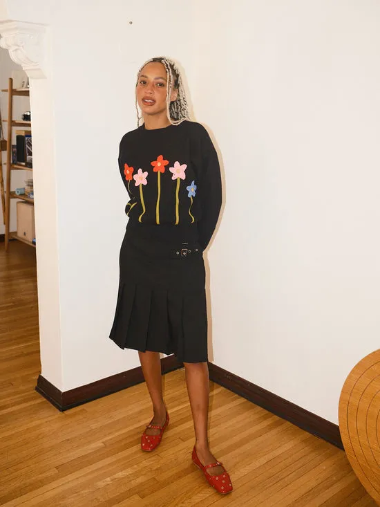 Fleur Sweater Blk Women Tops Lisa Says Gah