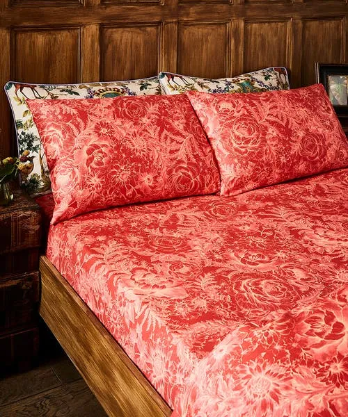 Floral Dcor Joebrowns Homeware Olde Worlde Matching Bedding Red