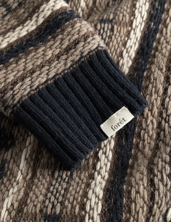 Fort Knitwear CONE JACQUARD KNIT Navy 8211 Men