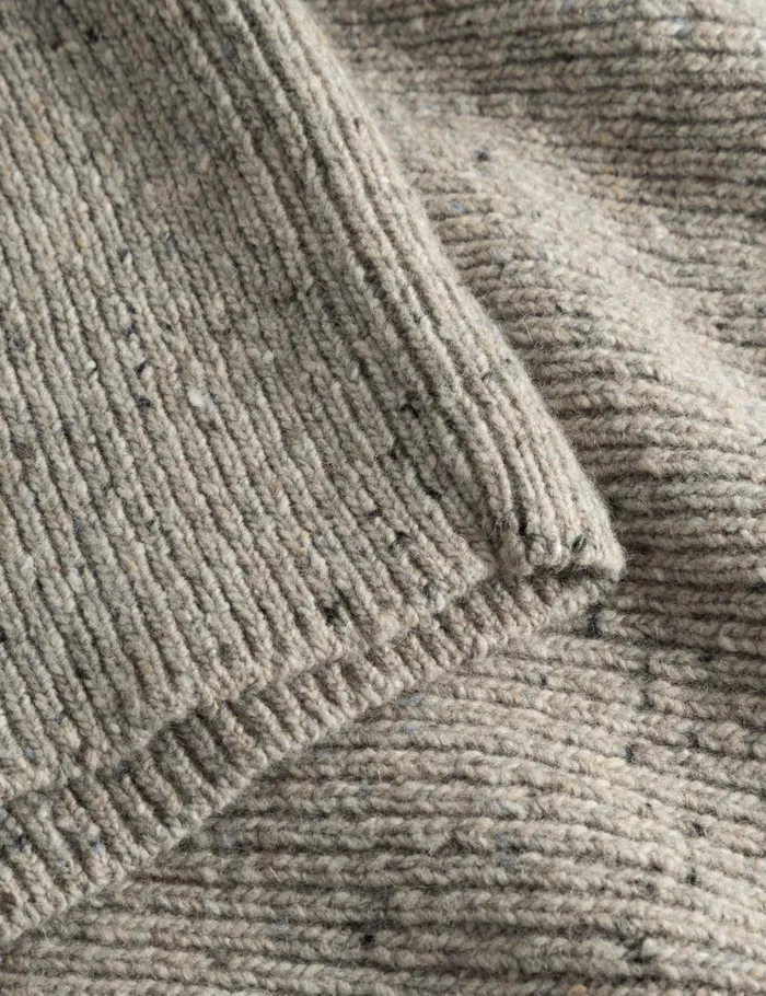 Fort Knitwear CONE RIB KNIT Light Grey Melang 8211 Men