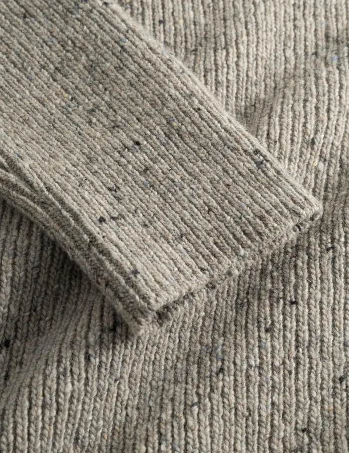 Fort Knitwear CONE RIB KNIT Light Grey Melang 8211 Men