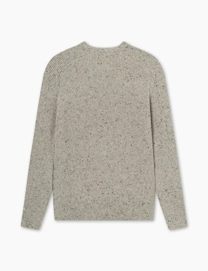 Fort Knitwear CONE RIB KNIT Light Grey Melang 8211 Men