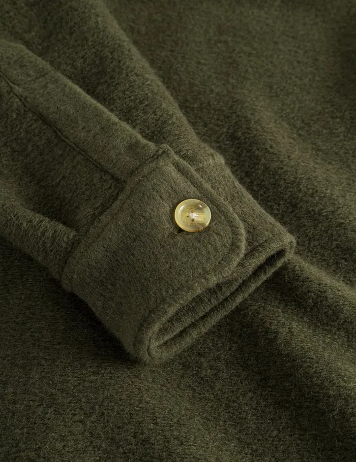 Fort Overshirts IVY WOOL OVERSHIRT Dark Moss 8211 Men