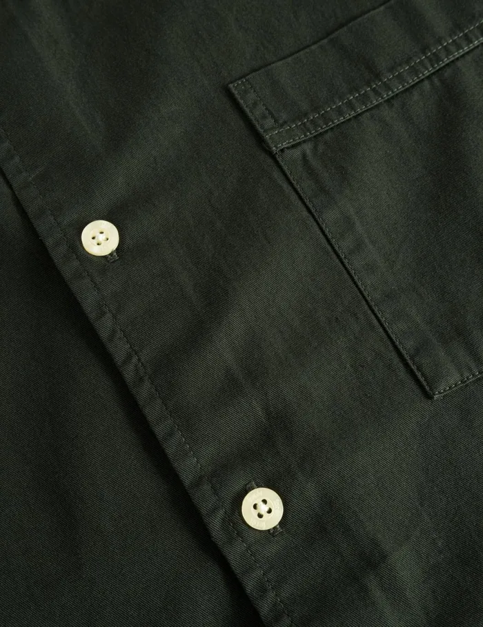 Fort Shirts CAMP LIGHT TWILL SHIRT Dark Moss 8211 Men Fort Shirts CAMP LIGHT TWILL SHIRT Dark Moss 8211 Men