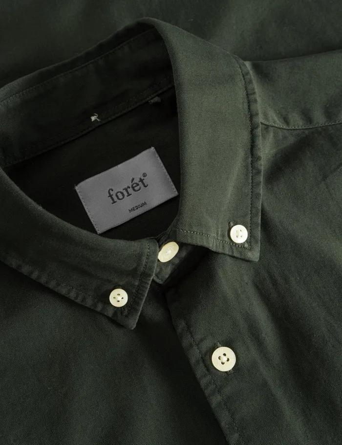 Fort Shirts CAMP LIGHT TWILL SHIRT Dark Moss 8211 Men Fort Shirts CAMP LIGHT TWILL SHIRT Dark Moss 8211 Men