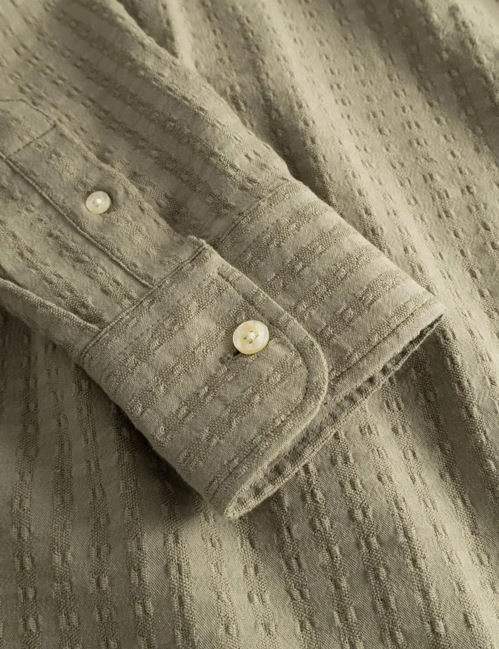 Fort Shirts DAWN JACQUARD SHIRT Dusty Olive 8211 Men Fort Shirts DAWN JACQUARD SHIRT Dusty Olive 8211 Men