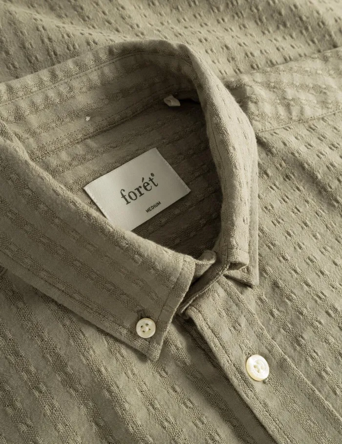 Fort Shirts DAWN JACQUARD SHIRT Dusty Olive 8211 Men Fort Shirts DAWN JACQUARD SHIRT Dusty Olive 8211 Men