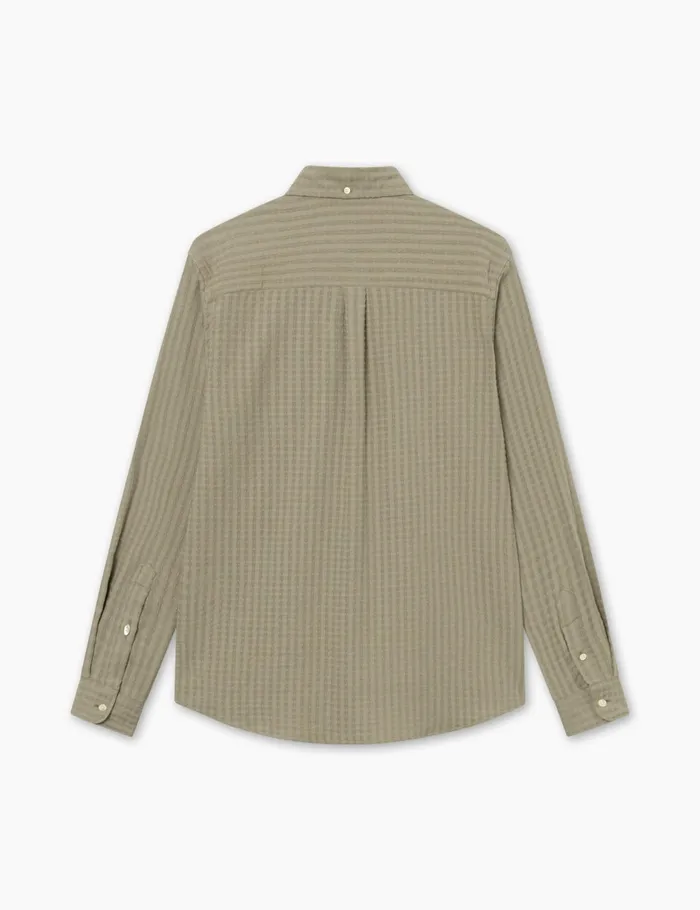 Fort Shirts DAWN JACQUARD SHIRT Dusty Olive 8211 Men Fort Shirts DAWN JACQUARD SHIRT Dusty Olive 8211 Men