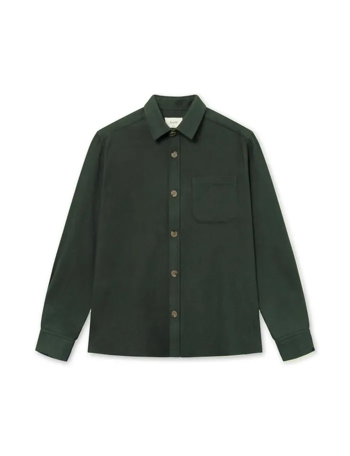 Fort Shirts MAP FLANNEL SHIRT Dark Moss 8211 Men