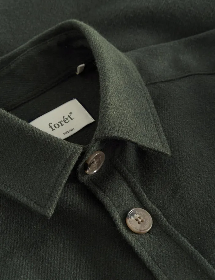 Fort Shirts MAP FLANNEL SHIRT Dark Moss 8211 Men Fort Shirts MAP FLANNEL SHIRT Dark Moss 8211 Men