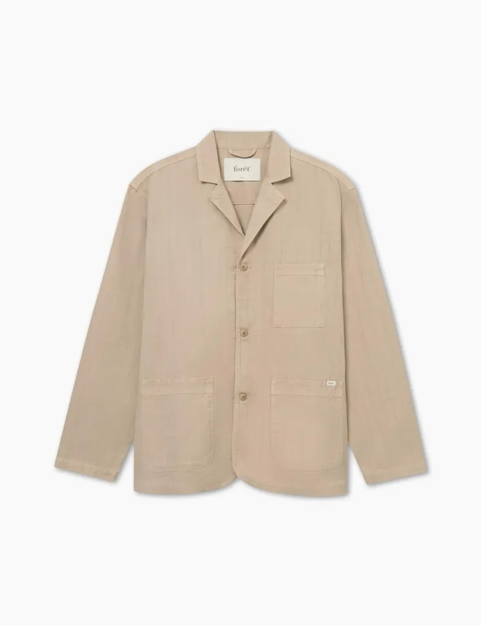 Fort Shirts VALLEY UNCONSTRUCTED BLAZER Khaki 8211 Men