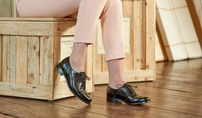 Freya 8211 Cedar Calf Women Barker Shoes Womens Brogues