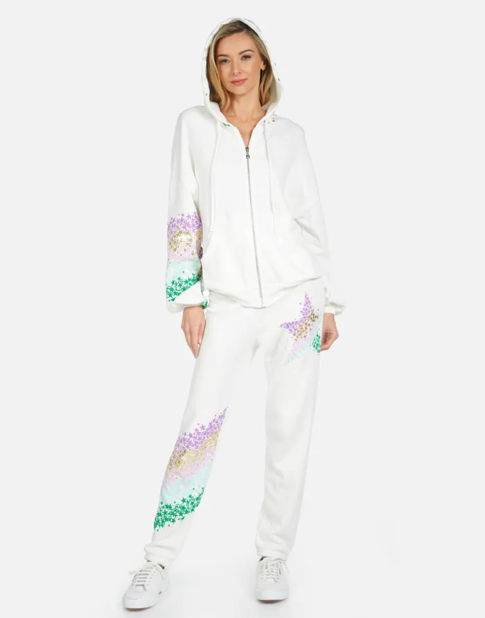Gia Star Confetti Milk Women039s Lauren Moshi Long Sweatpants