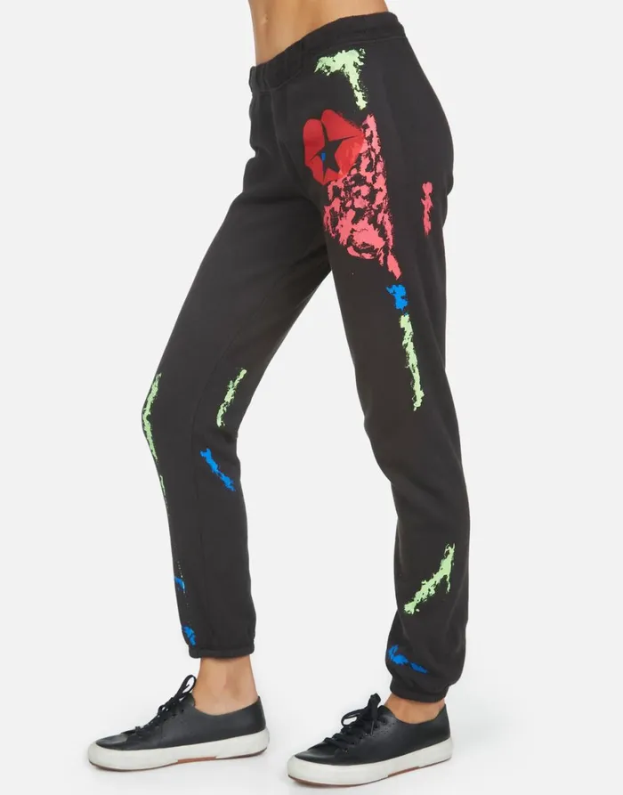 Gia Star Kiss Onyxpaint Smudge Women039s Lauren Moshi Long Sweatpants