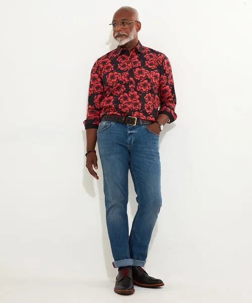 Gifts Apparel Joebrowns Fabulous Floral Shirt Black Gifts Apparel Joebrowns Fabulous Floral Shirt Black