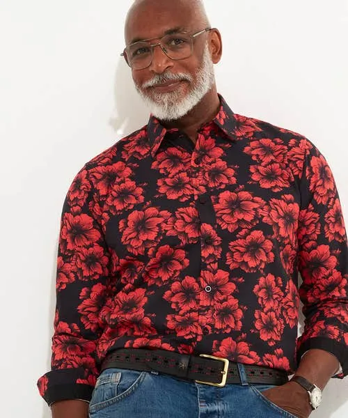 Gifts Apparel Joebrowns Fabulous Floral Shirt Black Gifts Apparel Joebrowns Fabulous Floral Shirt Black