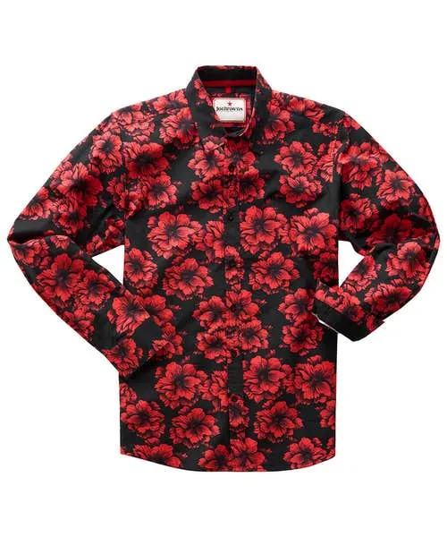 Gifts Apparel Joebrowns Fabulous Floral Shirt Black Gifts Apparel Joebrowns Fabulous Floral Shirt Black