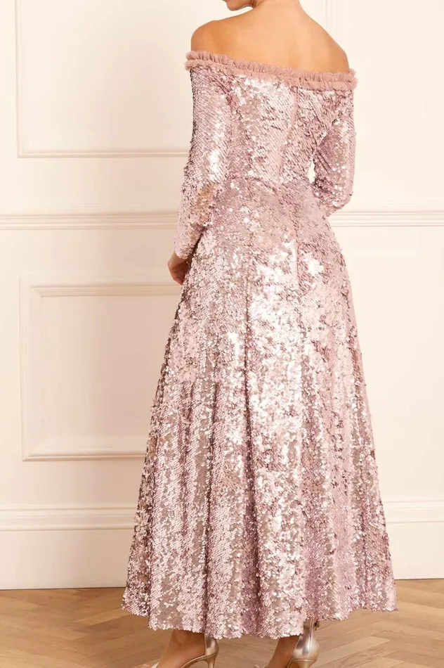 Hallie Ankle Gown Pink Women Needle and Thread Dresses