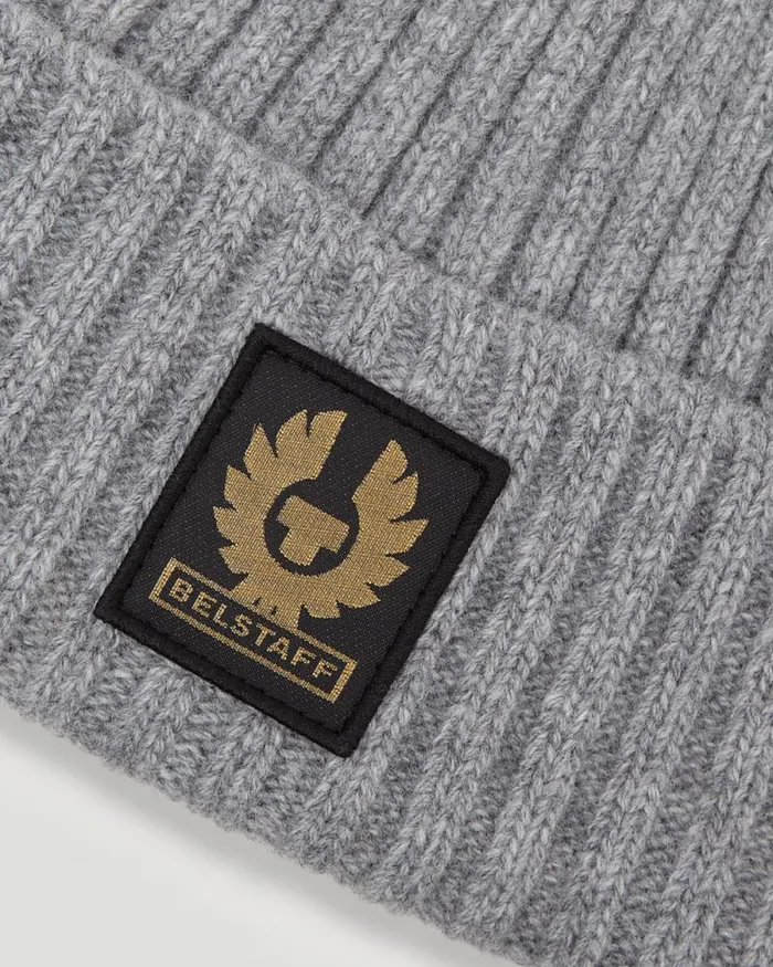 Hats MenWomen Belstaff Watch Beanie Hat Pale Grey Melange Hats MenWomen Belstaff Watch Beanie Hat Pale Grey Melange
