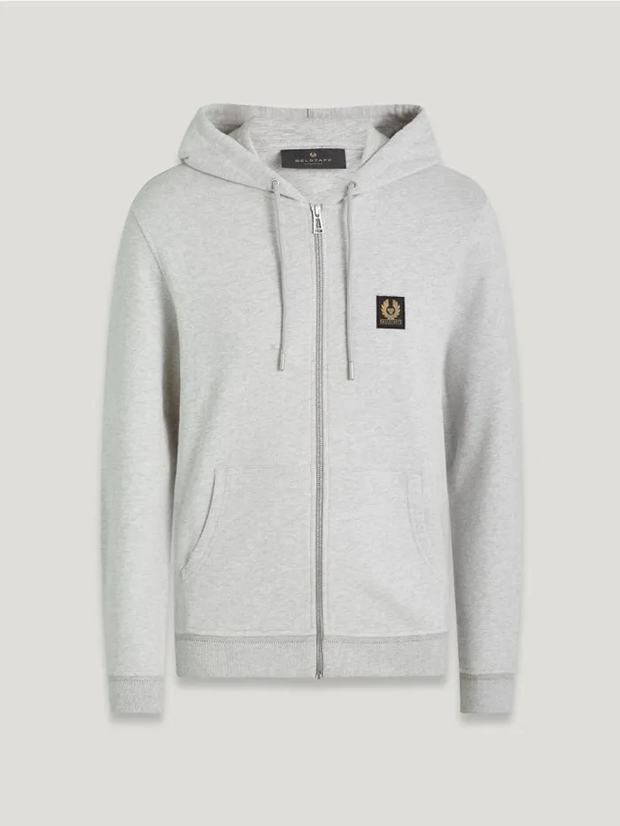 Hoodies and Sweatshirts Men Belstaff Belstaff Full Zip Hoodie Old Silver Heather