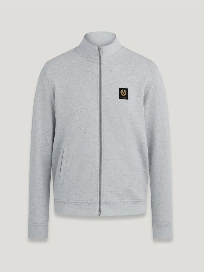 Hoodies and Sweatshirts Men Belstaff Belstaff Full Zip Sweatshirt Old Silver Heather