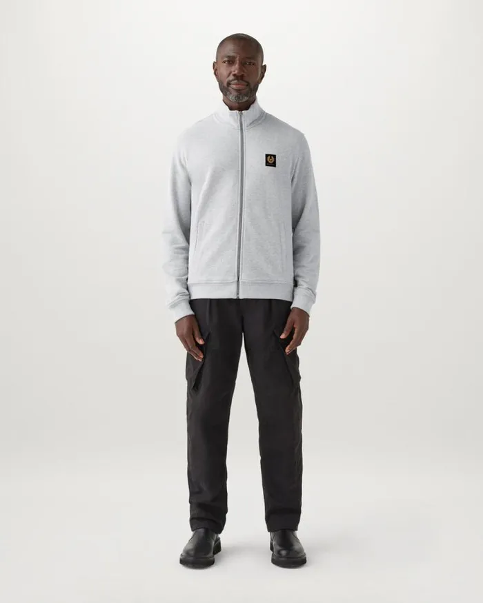 Hoodies and Sweatshirts Men Belstaff Belstaff Full Zip Sweatshirt Old Silver Heather Hoodies and Sweatshirts Men Belstaff Belstaff Full Zip Sweatshirt Old Silver Heather