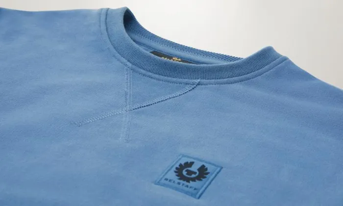 Hoodies and Sweatshirts Men Belstaff Belstaff Sweatshirt Moonlight Blue Hoodies and Sweatshirts Men Belstaff Belstaff Sweatshirt Moonlight Blue