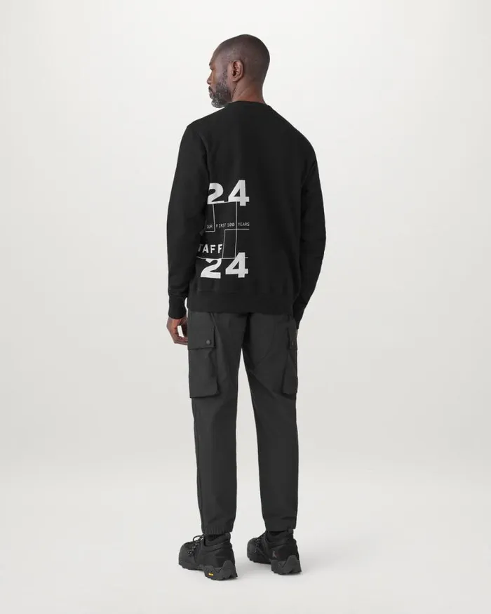 Hoodies and Sweatshirts Men Belstaff Centenary Logo Sweatshirt Black British Khaki
