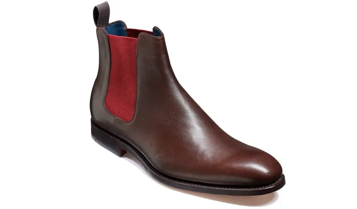 Hopper 8211 Dark Walnut Burgundy Elastic Men Barker Shoes Mens Boots