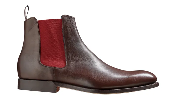 Hopper 8211 Dark Walnut Burgundy Elastic Men Barker Shoes Mens Boots