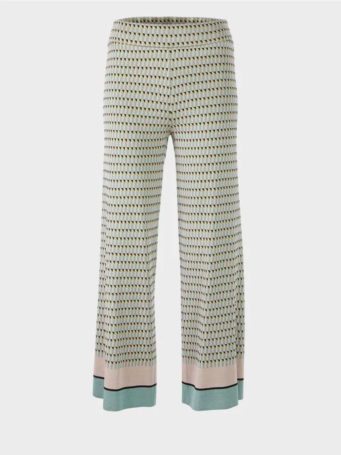 Hosen Damen Marc Cain Pants Knitted In Germany Dark Sky Blue