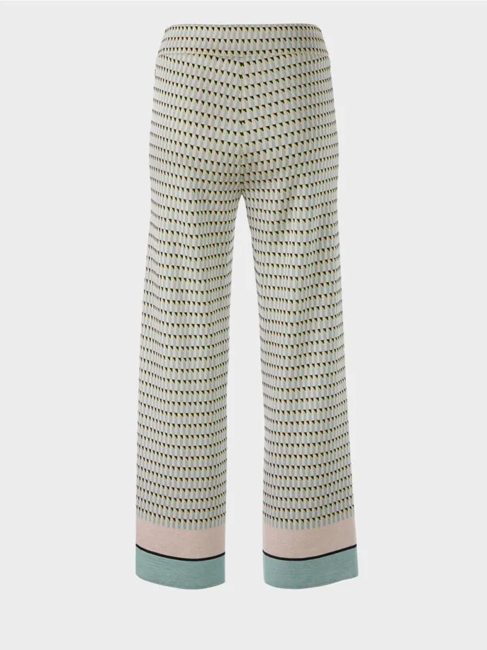 Hosen Damen Marc Cain Pants Knitted In Germany Dark Sky Blue