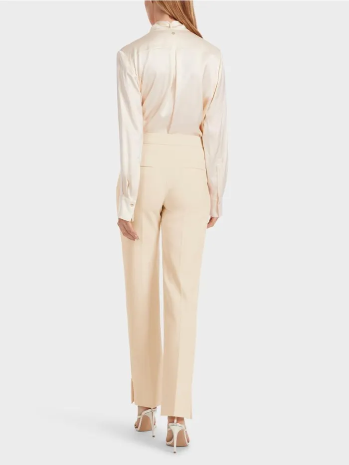 Hosen Damen Marc Cain StretchPants FENDOU Mit Bgelfalte Soft Cream