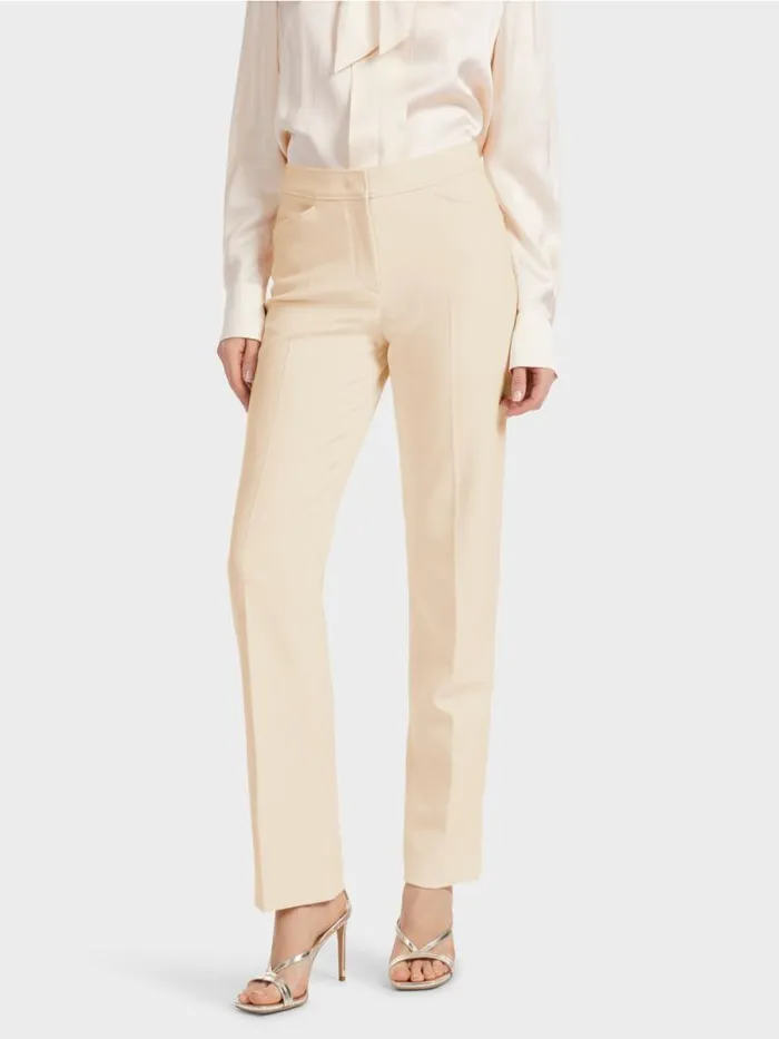 Hosen Damen Marc Cain StretchPants FENDOU Mit Bgelfalte Soft Cream
