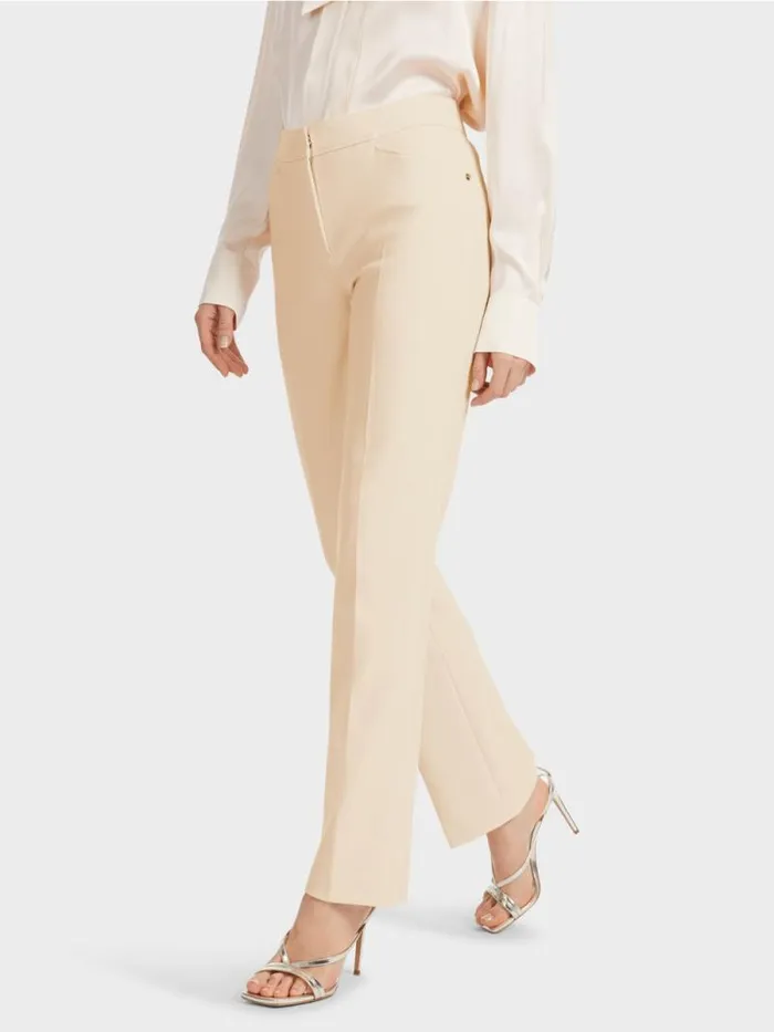 Hosen Damen Marc Cain StretchPants FENDOU Mit Bgelfalte Soft Cream