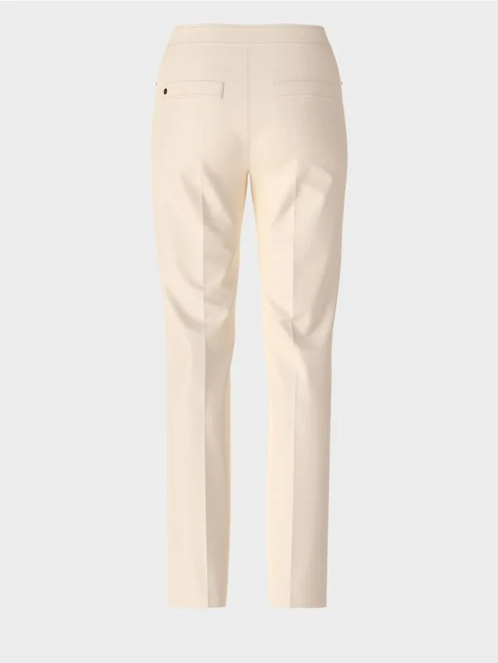 Hosen Damen Marc Cain StretchPants FENDOU Mit Bgelfalte Soft Cream